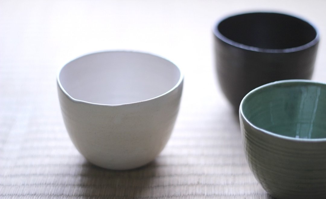 日式茶碗 Ö 白陶 - 茶具/茶杯 - 其他材质 白色