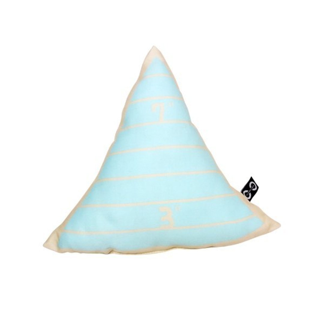 CLARECHEN 儿童学校午睡桌上小抱枕_量尺三角形蓝色_福利品 Sale - 婴儿床上用品 - 棉 蓝色