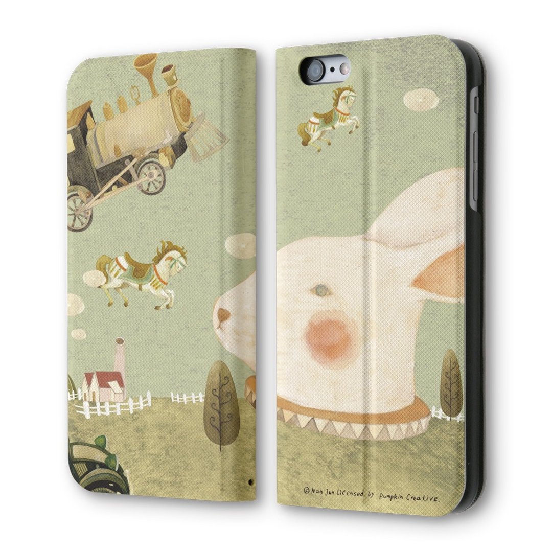 AppleWork iPhone 6/6S Plus  翻盖式皮套：幸福总站 PSIB6P-011 - 手机壳/手机套 - 真皮 绿色