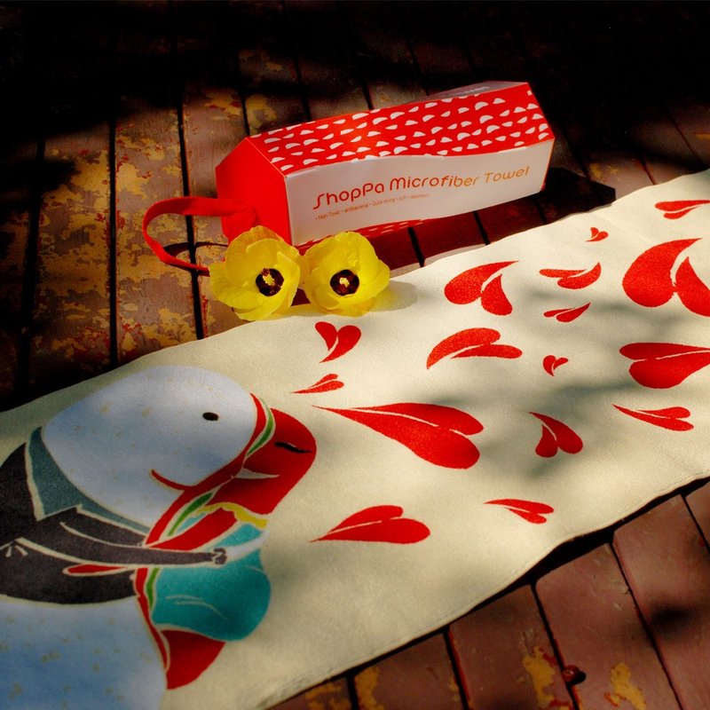 Shoppa 十毛 运动吸水毛巾 - 肠肠久久 (大肠包小肠) - 毛巾浴巾 - 其他材质 黄色