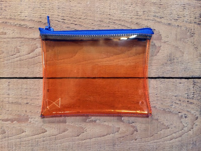 萤光橘 / 小物包 - 化妆包/杂物包 - 防水材质 黄色