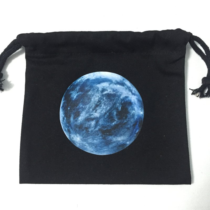 月亮 索袋/收纳袋 (Moon Stringbag) - 化妆包/杂物包 - 其他材质 黑色