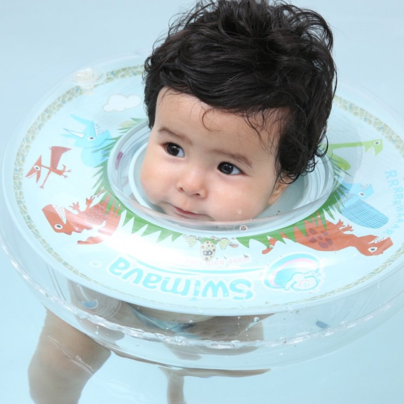 Swimava ─G1 恐龙婴儿游泳脖圈 - 玩具/玩偶 - 塑料 绿色