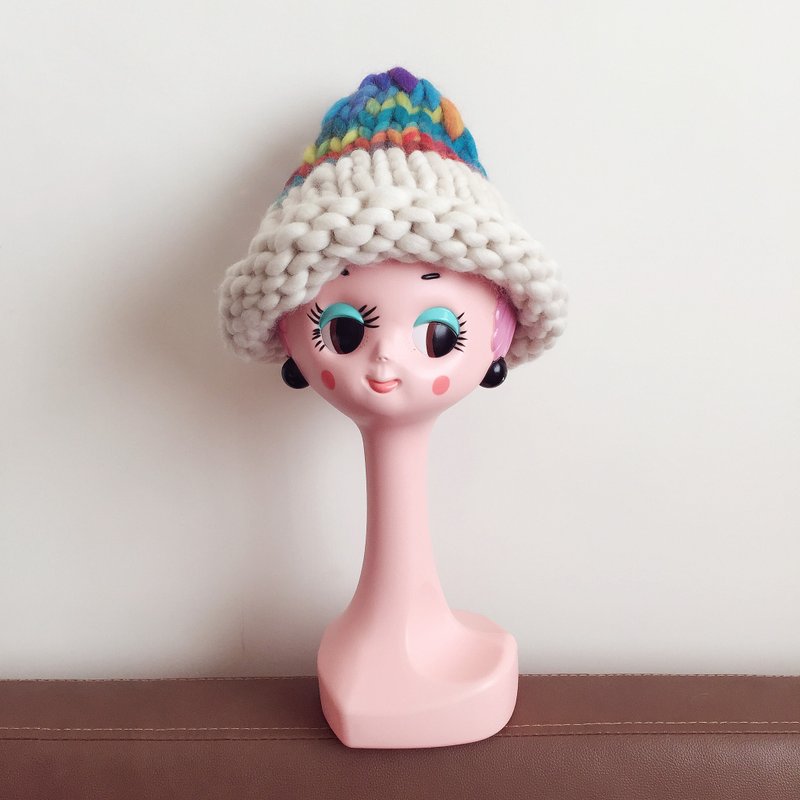 Koko Loves Dessert // 可笑女孩棉花糖胖胖毛帽 - 酷酸果雪糕口味 - 帽子 - 羊毛 多色