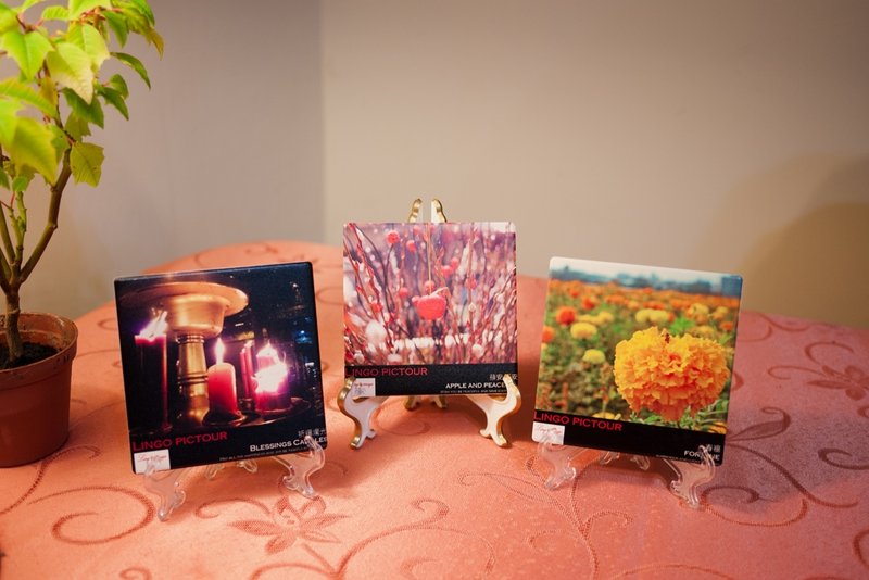 【云游视界ღ pictour】影像创作设备艺术杯垫组‘祈福烛光’Blessings candles - 蜡烛/烛台 - 其他材质 红色