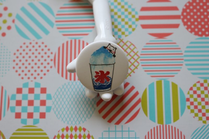 ≡ 期间限定 ≡ 跟阿斑一起吃刨冰 / 徽章 - 徽章/别针 - 塑料 