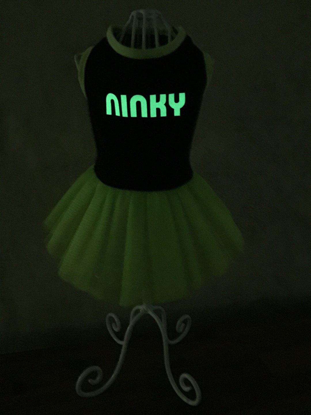 [宠物夜光衣] 定制化 璀璨星夜 毛孩公主澎澎纱裙 浪漫设计感洋装 NINKYPUP - 衣/帽 - 棉 绿色