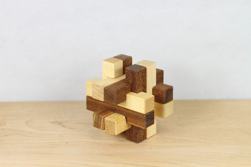 财富 │练心锁系列／积木／益智│ - 摆饰 - 木头 咖啡色