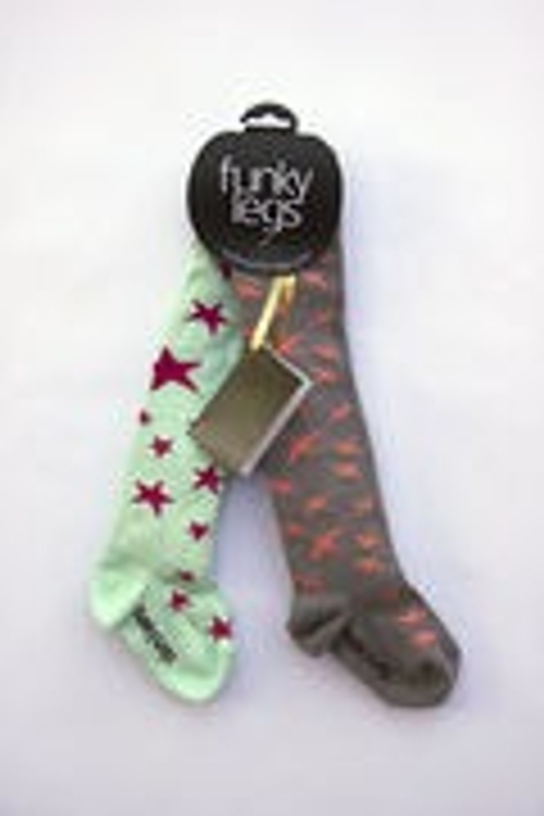 2014 秋冬 funky-legs 紫星星与粉飞鸟圣诞有机棉裤袜套组 - 围嘴/口水巾 - 植物．花 多色