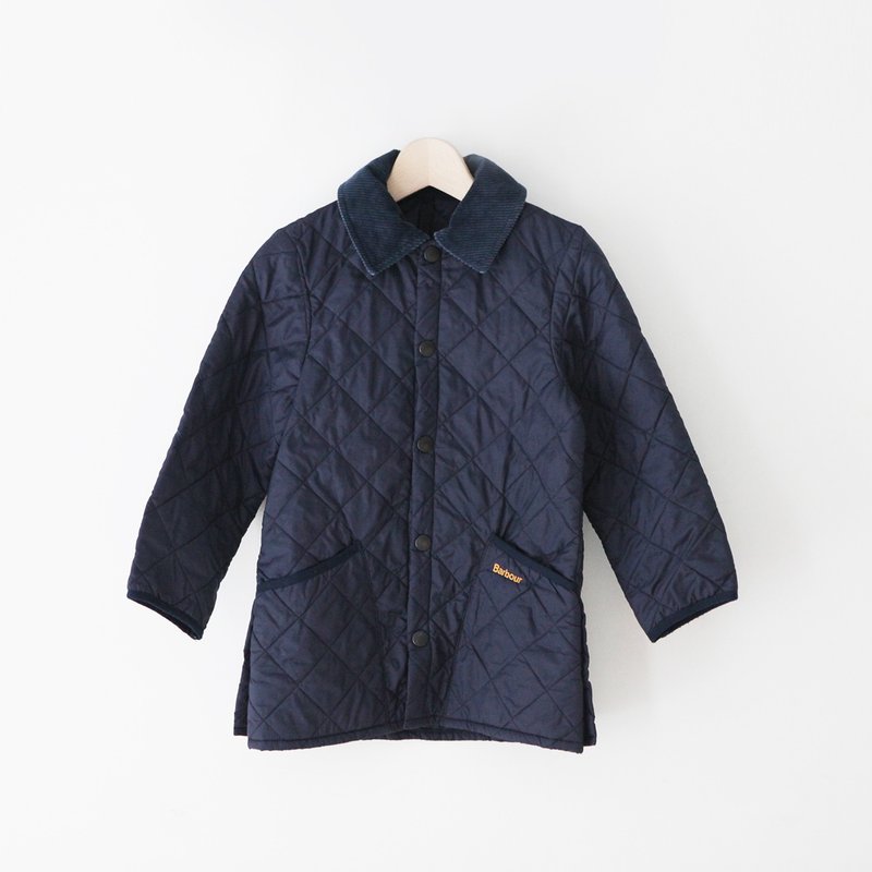 A ROOM MODEL - VINTAGE，CJ-2997 深蓝色Barbour Quilted Jacket - 女装休闲/机能外套 - 棉．麻 黑色