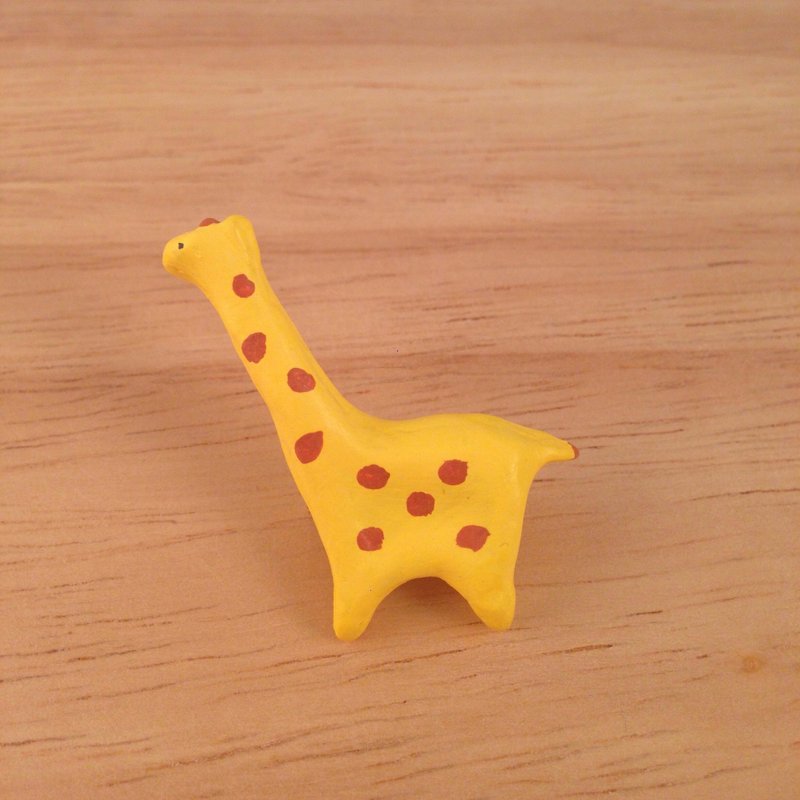 长颈鹿胸针 别针 - 胸针 - 其他材质 黄色