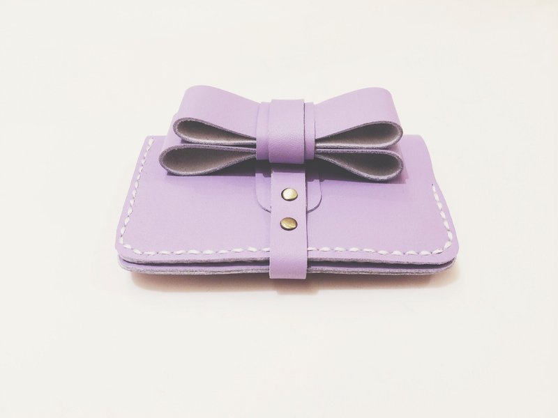 Zemoneni 装饰结卡包 熏衣草紫 - 手拿包 - 真皮 紫色