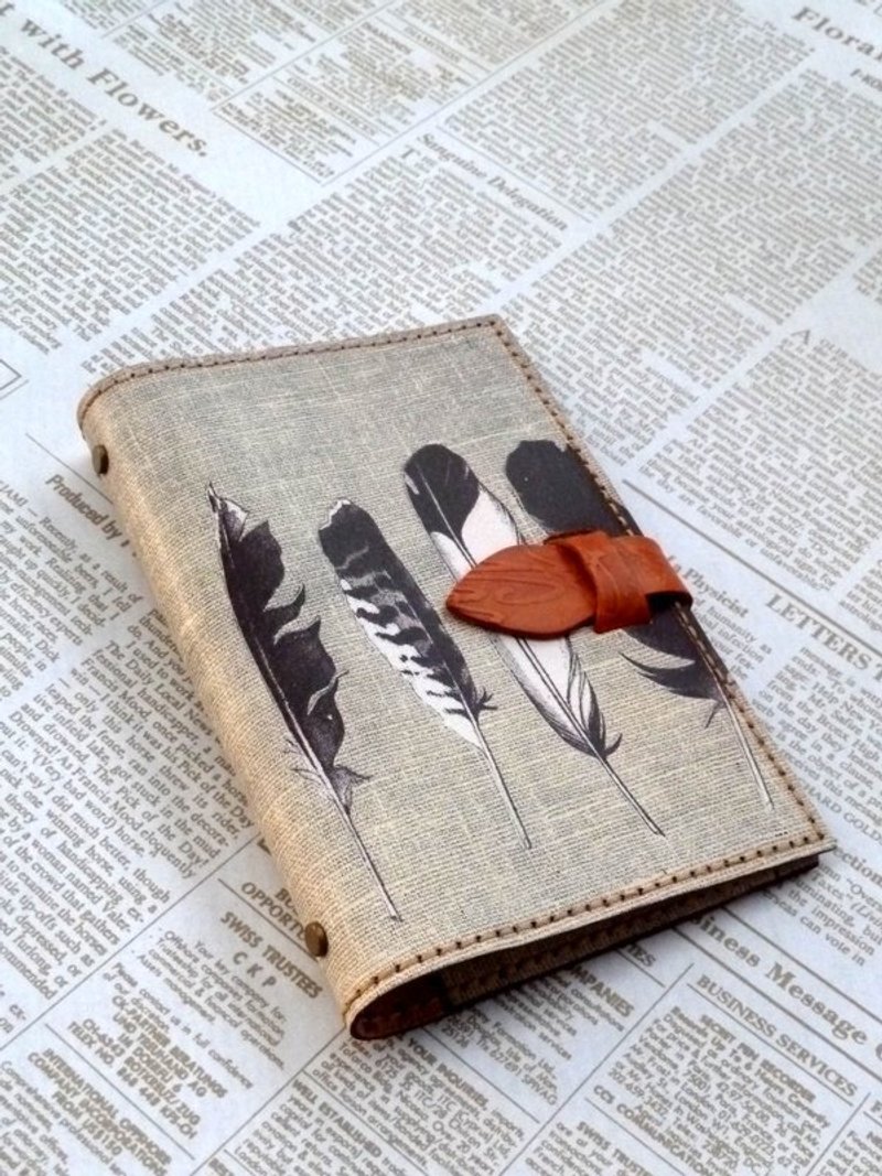 羽毛 真皮活页夹可拆万用手册/笔记本 - 笔记本/手帐 - 真皮 