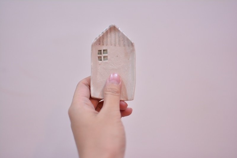 小房子系列-陶瓷筷架 - 浅碟/小碟子 - 其他材质 白色