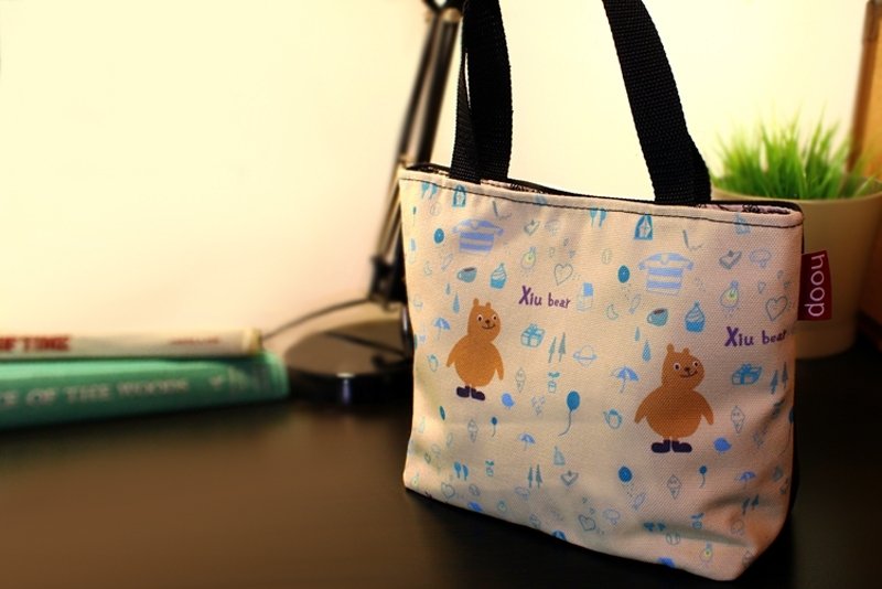 手提小托特【生活一些些 ─咻咻熊 】 - 手提包/手提袋 - 其他材质 