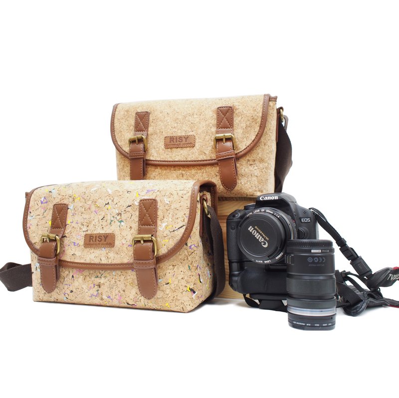 真水松木 软木 相机袋 / 斜背包 / 侧肩包 / 单肩包 - 相机包/相机袋 - 其他材质 卡其色