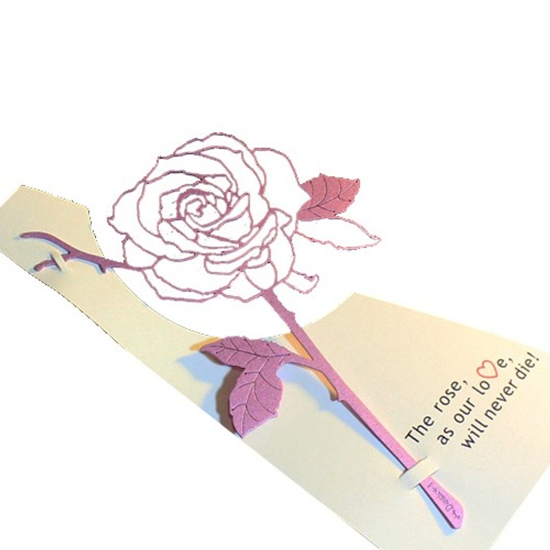 Desk+1 │玫瑰书签(浅紫) - 书签 - 其他金属 紫色