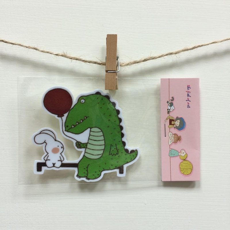 《艺之鱼》恐龙系列贴纸 –S0001 - 贴纸 - 防水材质 绿色