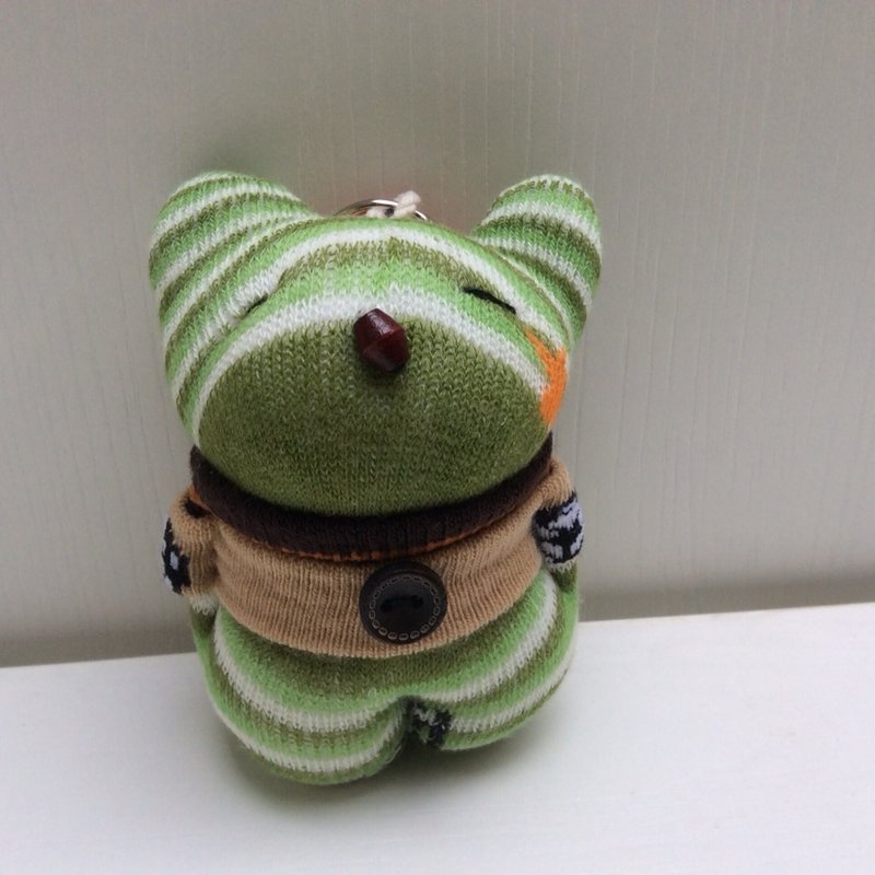 小林~吊饰-A104小绿绿(袜娃娃) - 玩偶/公仔 - 棉．麻 绿色