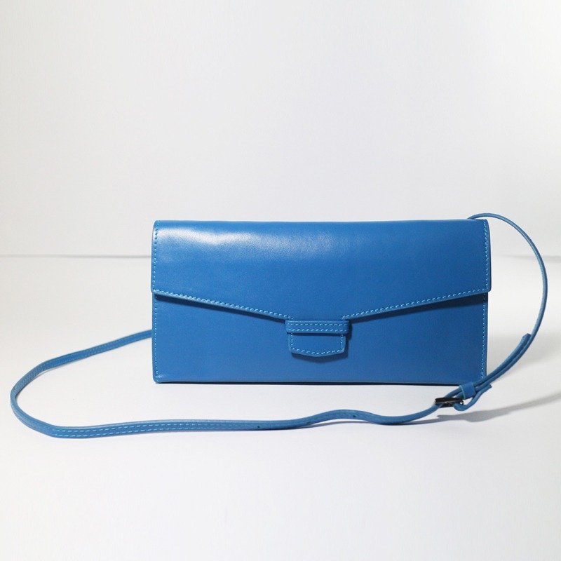 Passion 手拿包蓝色 手拿/肩背/斜背 - 手提包/手提袋 - 真皮 蓝色