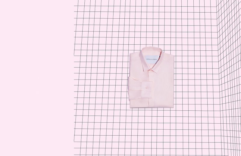 Pink cotton shirt - 男装衬衫 - 其他材质 粉红色
