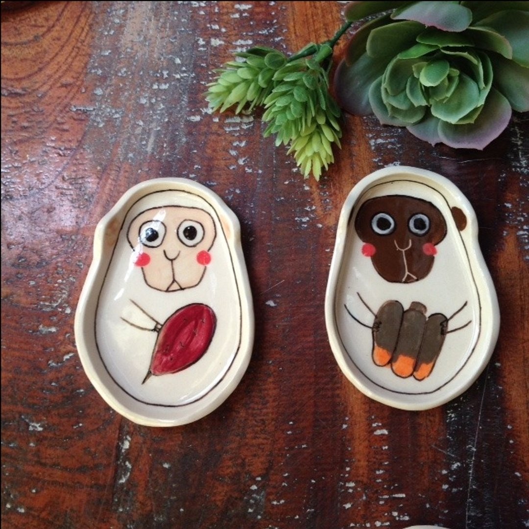 Curious dish (mini) 2 pieces set - 浅碟/小碟子 - 其他材质 多色