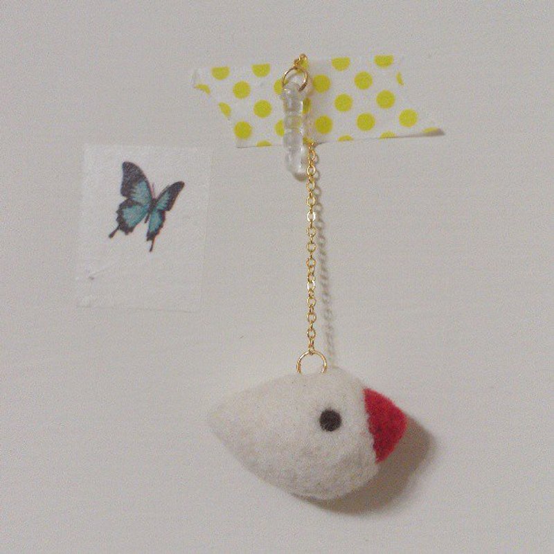 白文鸟防尘塞 - 其他 - 羊毛 白色