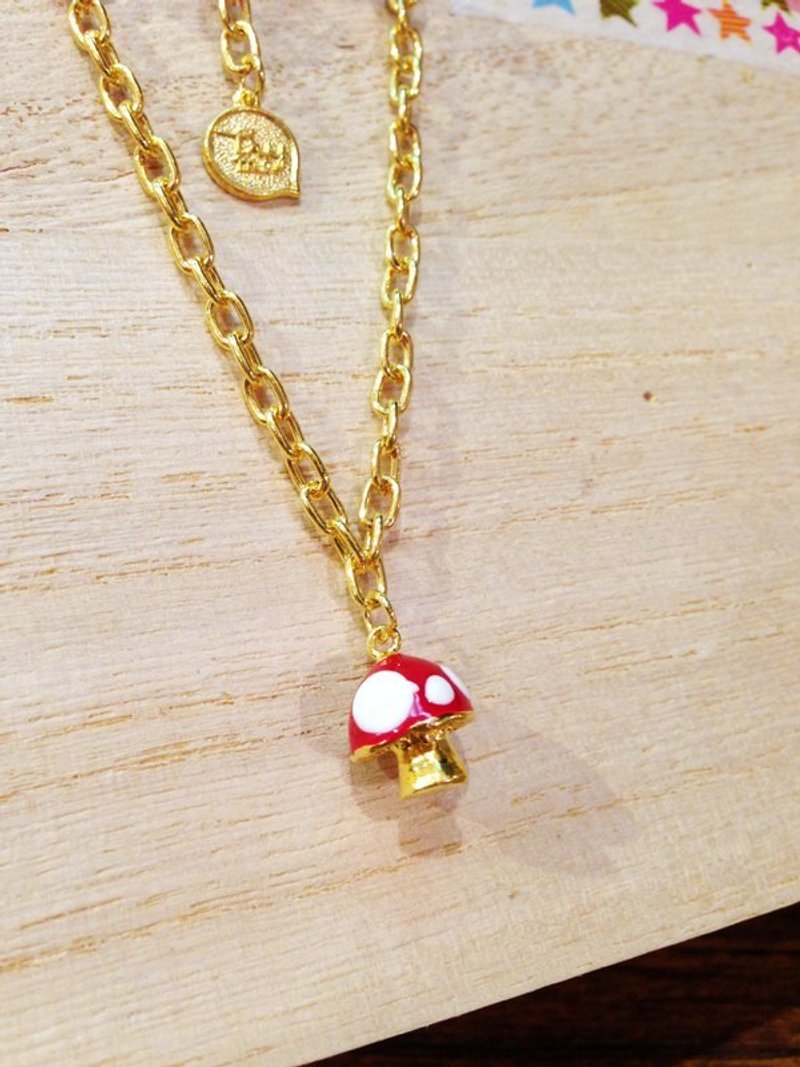 ▲ BKK H.M BRACELET ▲24K金系列-吃到蘑菇，就可以变大了。 - 手链/手环 - 其他金属 红色