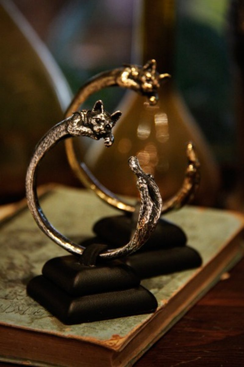 猫咪手环 - 手链/手环 - 其他金属 灰色