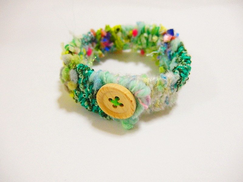 kammistry.// 织女系列 - 手织手环 绿色清新田园 - 手链/手环 - 其他材质 绿色