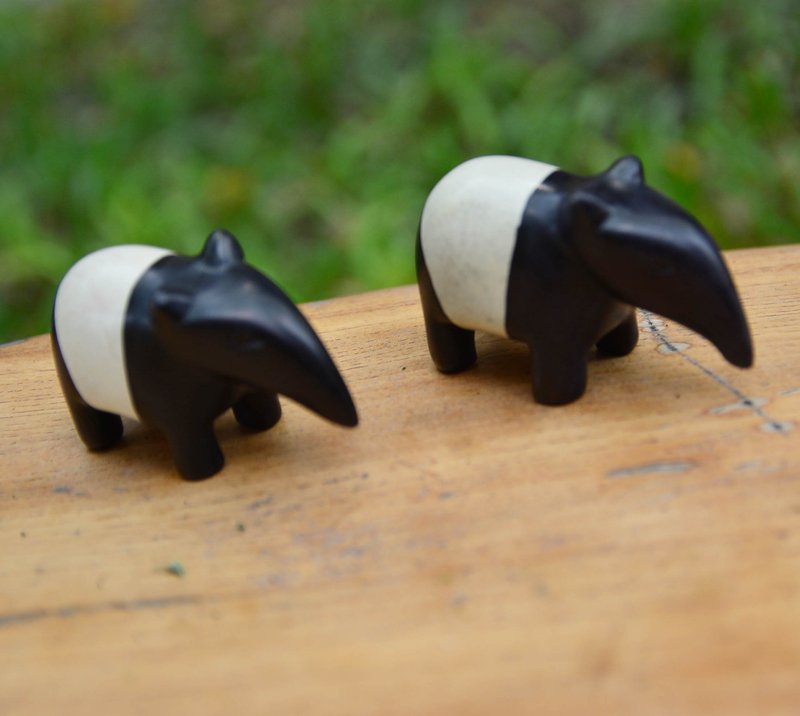 肥皂石动物纸镇＿马来貘＿公平贸易 - 摆饰 - 其他材质 黑色