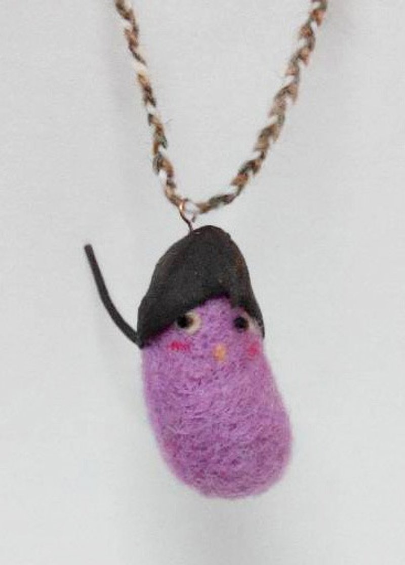 有温度的森林系吊饰 -- 斐斐噜豆 - 吊饰 - 羊毛 紫色