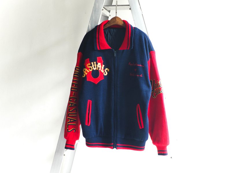 河水山 - 健野的青春故事时光 精致刺绣 古董毛质上衣外套 古着 vintage oversize - 女装休闲/机能外套 - 羊毛 多色