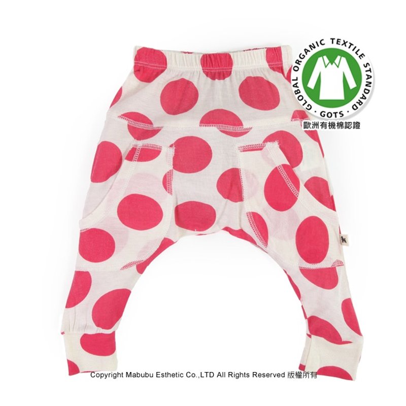 北欧童装瑞典有机棉婴儿包屁裤-新生儿60cm至3岁 点点 - 包屁衣/连体衣 - 棉．麻 红色