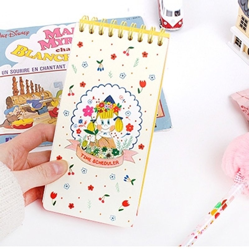 出清特卖-小女孩插画时间计划本,7321-00685 - 笔记本/手帐 - 纸 多色