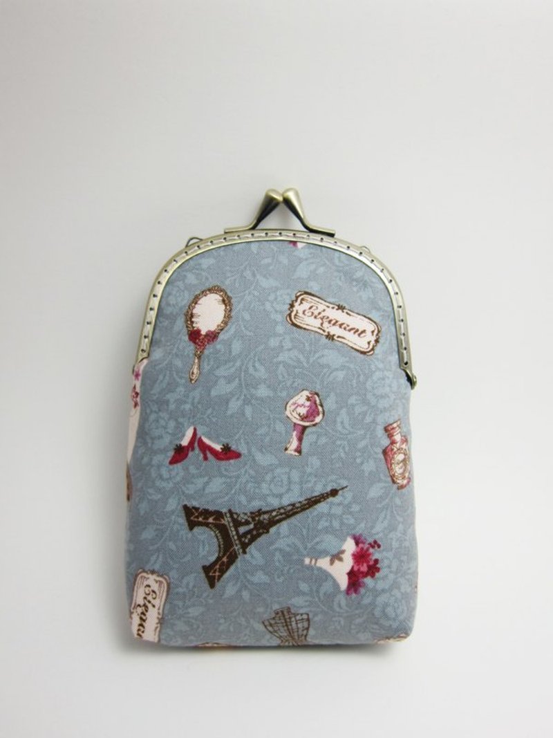 巴黎风情长型口金包 - 其他 - 其他材质 蓝色