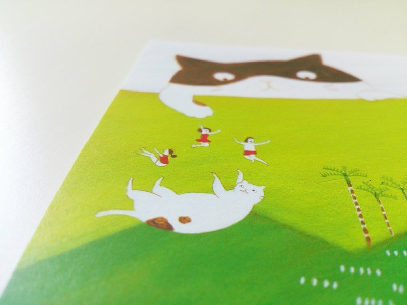 Go round a mountain - 卡片/明信片 - 其他材质 绿色