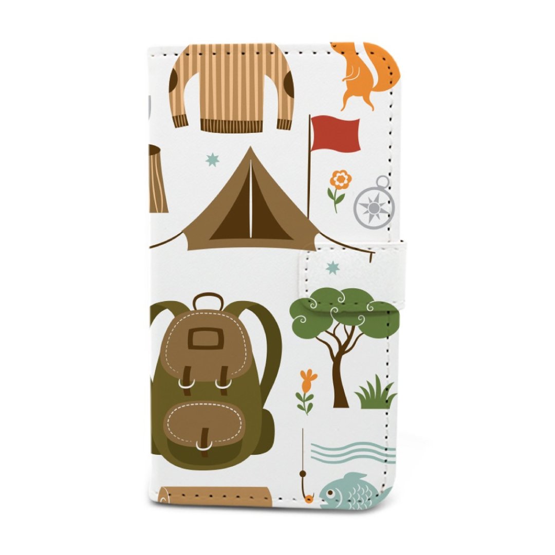 渡假心情款多功能手机皮套(A54) - iPhone 4, iPhone 5, iPhone 6, iPhone 6, Samsung Note 4, LG G3, Moto X2 - 其他 - 真皮 