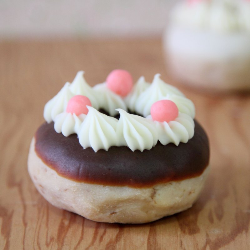 糖心甜甜圈 手工皂(巧克力) - 香薰/精油/线香 - 植物．花 咖啡色