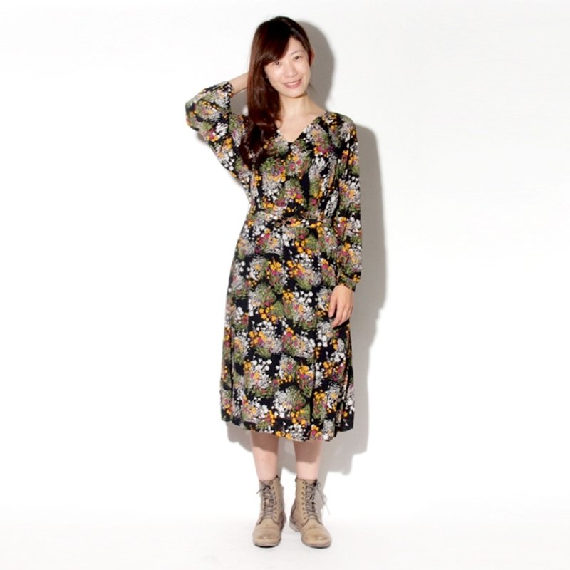 │moderato│个性碎花迷幻古着洋装 │森林复古.女朋友.独特.文艺 - 洋装/连衣裙 - 其他材质 多色