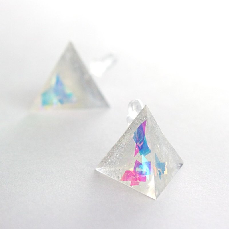 Triangle Earrings (pieces) - 耳环/耳夹 - 其他材质 多色