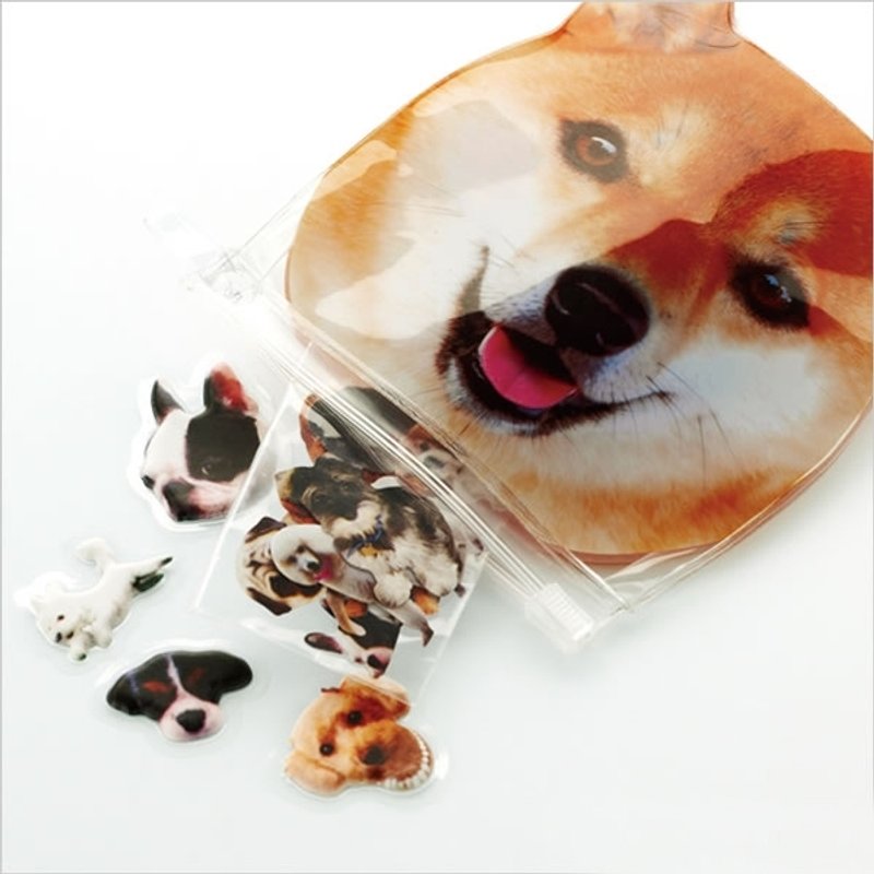 女孩寓所 :: 日本Mark's-日本柴犬-雪花贴纸组合 - 贴纸 - 纸 橘色