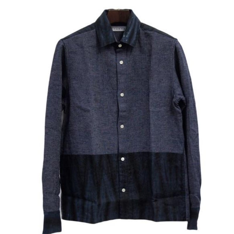 <Sサイズ> Unique × traditional craft Arimatsu Oxford Men's shirt beige using the diaphragm fabric by Tsumugirabo - 女装衬衫 - 其他材质 