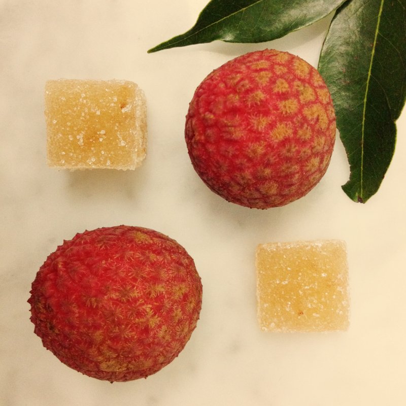 【 荔枝】干果酱 （1片装/盒） - 零食/点心 - 新鲜食材 粉红色