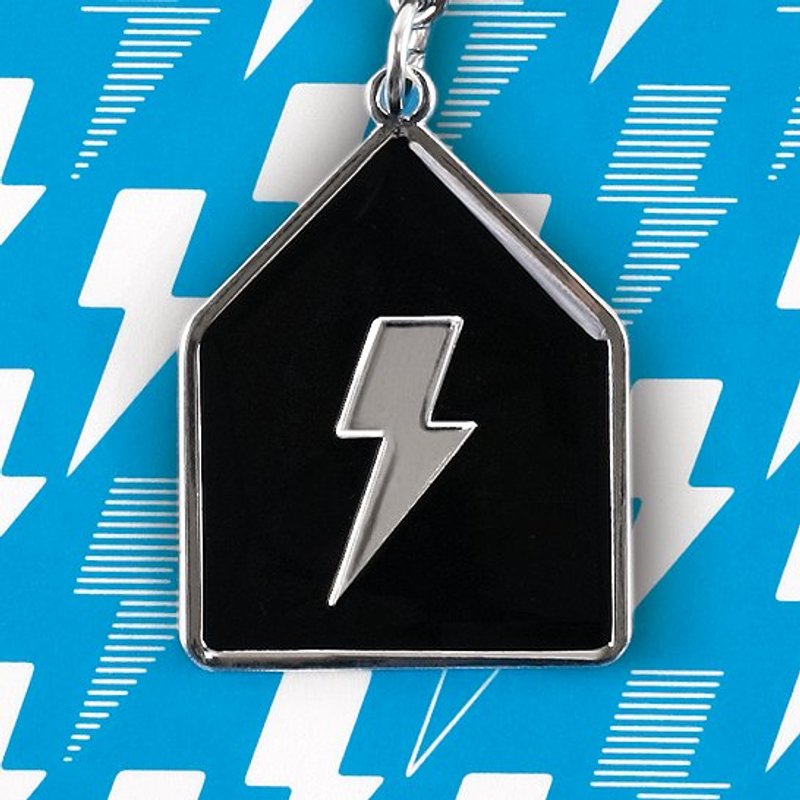 给你百分百力量 / 坚定黑 / 钥匙圈 - 吊饰 - 其他金属 黑色