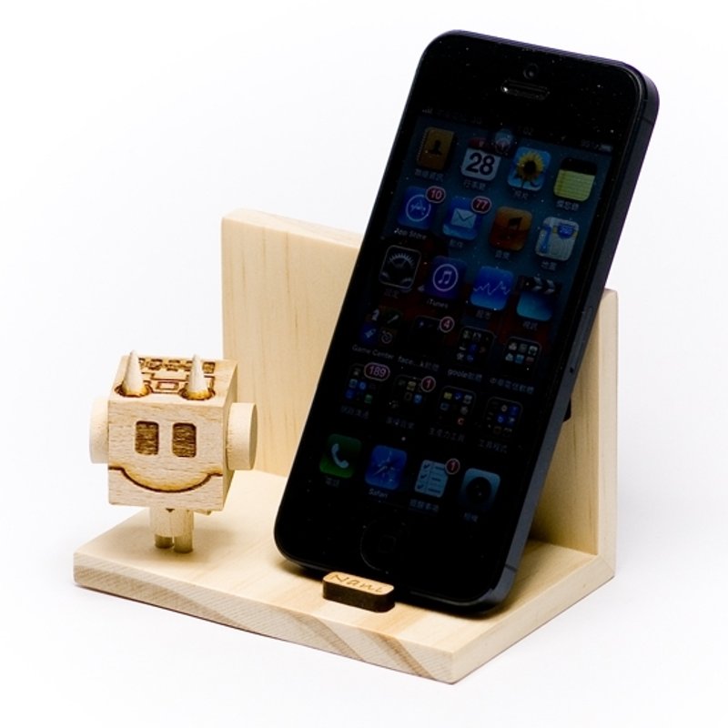 【生日礼物】NANI 手机 名片座 / 小恶魔 - 文件夹/资料夹 - 木头 