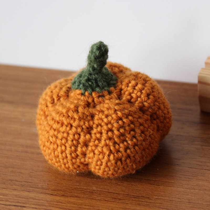 万圣节装饰 毛线南瓜S 万圣节南瓜(单颗售价) - 摆饰 - 其他人造纤维 橘色