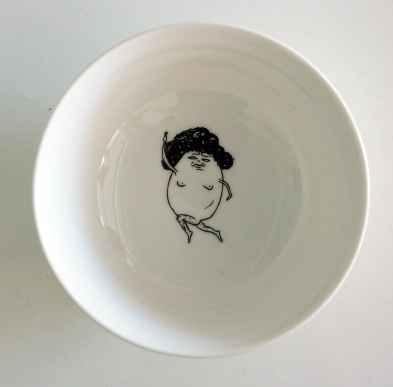 [rice bowl] 母亲节礼物 蛋细姨饭碗 - 碗 - 其他材质 白色