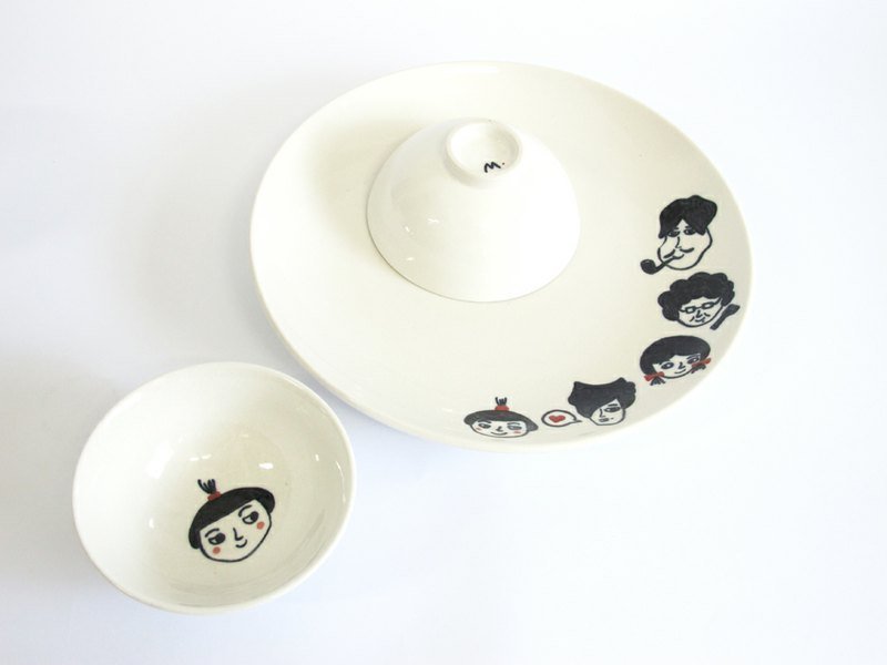☻小人物盘 - 浅碟/小碟子 - 其他材质 白色