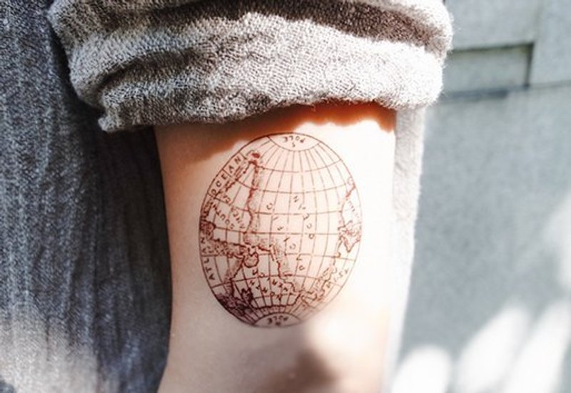 *tattoo* 世界刺青贴纸 1组2张同款 - 贴纸 - 纸 黑色